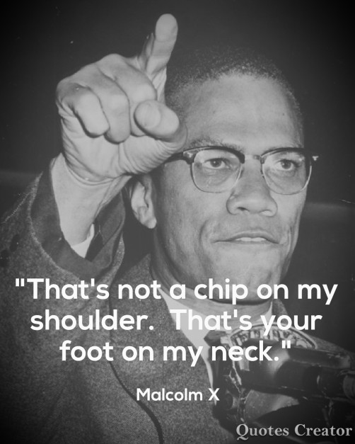 Malcolm X knee
